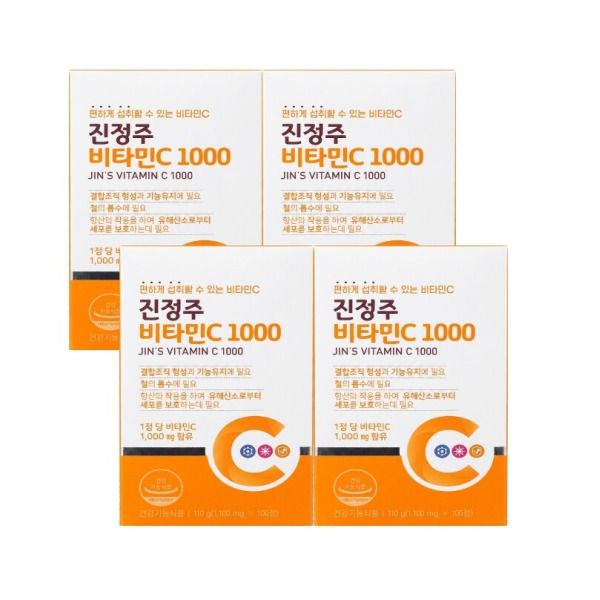 <b>진약사몰</b> 진정주 비타민C 1000 100정 4박스
