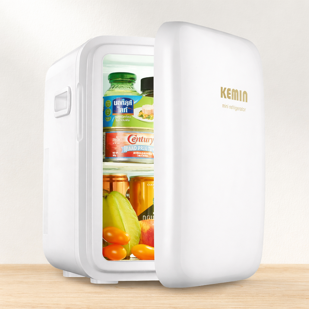 4. KEMIN 초미니냉장고 1도어 원도어 1인 가구 원룸 서브 냉온장고 10L