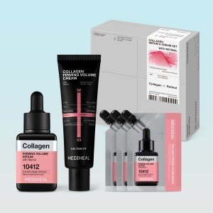 [선물세트]메디힐 콜라겐 X 레티놀 탄력 볼륨 스킨케어 2종 (세럼40ml+크림50ml+세럼10mlx3개)