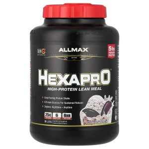 올맥스, Hexapro, 고단백질 린 밀, 쿠키 앤 크림, 2.27kg(5lbs) AMX-22855