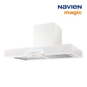 [전국설치] 3D 에어후드 레인지후드 주방후드 침미형 화이트 저소음 BLDC모터 전동댐퍼