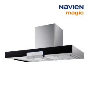 [전국설치] 3D 에어후드 레인지후드 주방후드 침니형 블랙 저소음 BLDC모터 전동댐퍼