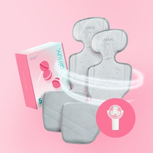 [1+1]폴레드 에어러브5 롤리팝 통풍 쿨시트 유모차 카시트 라이너 (보조배터리 미포함)