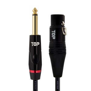 HDTOP 국산 5.5 모노 TO XLR 암 마이크 케이블 블랙 30M HT-TP5281