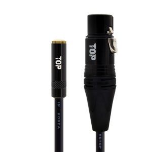HDTOP 국산 3.5 스테레오 TO XLR 암암 케이블 블랙 30M HT-TP5367