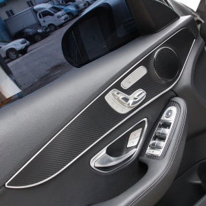 벤츠 C클래스 W205 도어패널 카본 데칼스티커 2014년-2021년 용품