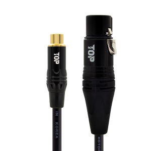 HDTOP 국산 RCA 암 TO XLR 암 케이블 블랙 40M HT-TP5397
