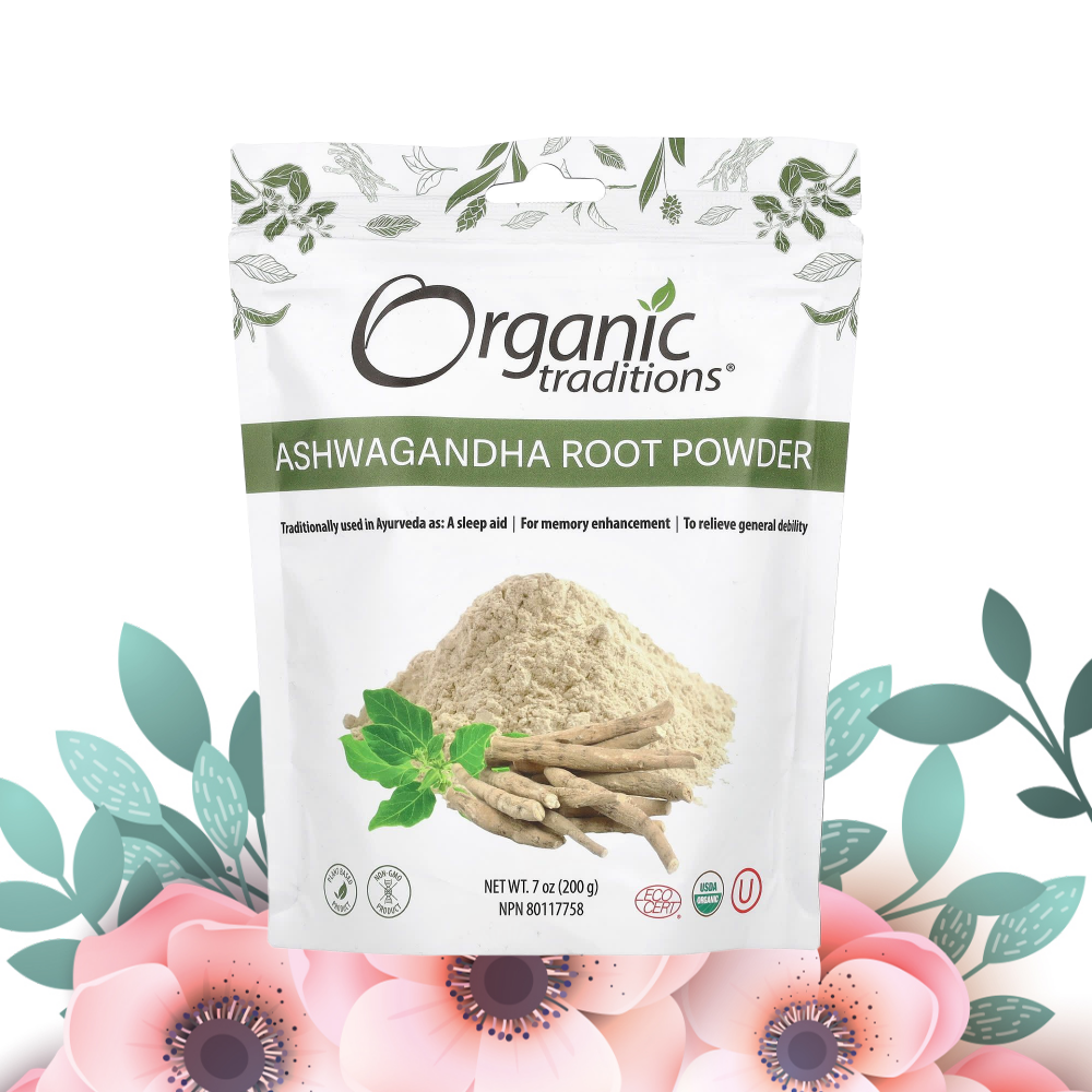 아슈와간다 분말 Organic Traditions 아쉬와간다 200g, 1개