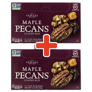사할레 Sahale Snacks 메이플 피칸 글레이즈 믹스 9팩 382.5g, 2개