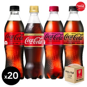 코카콜라 제로 500ml 디카페인 레몬 체리 각5개씩 총20입 제로칼로리 탄산 음료수