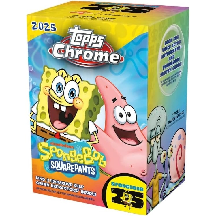 Topps 스폰지밥카드 크롬 블래스터박스 2025 25주년기념