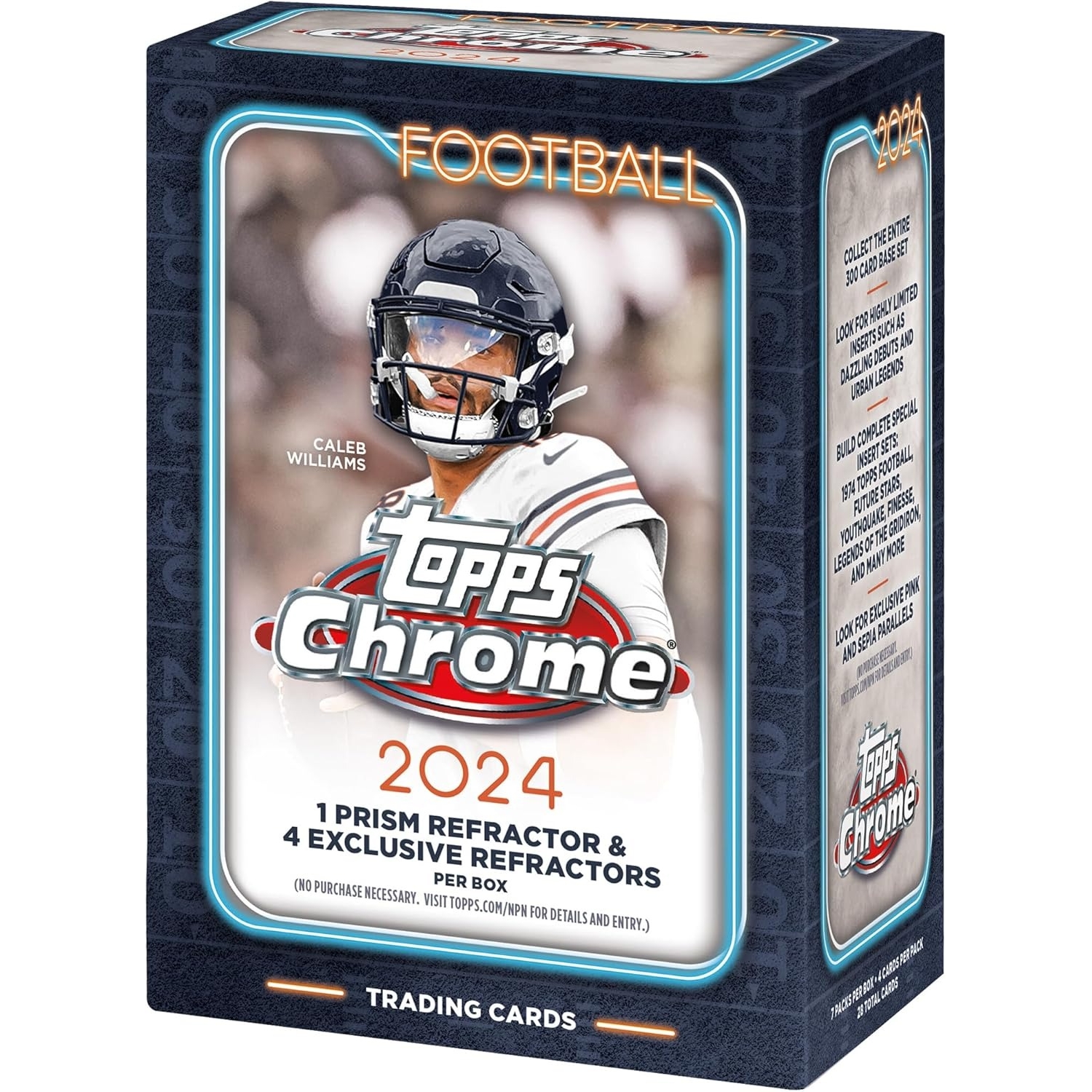 Topps 풋볼카드 크롬 밸류박스 2024 루키패러렐