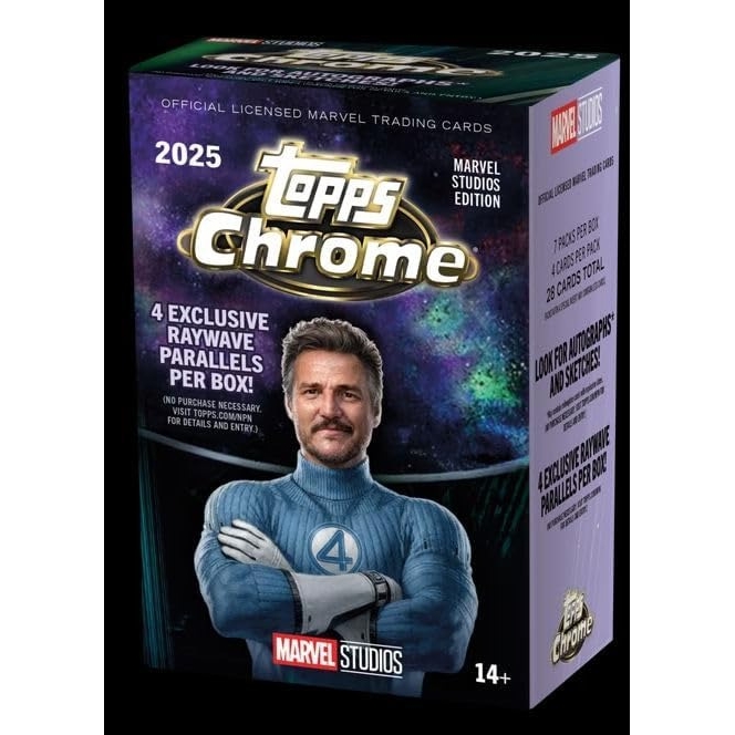 Topps 마블카드 크롬스튜디오 블래스터박스 2025 7팩구성