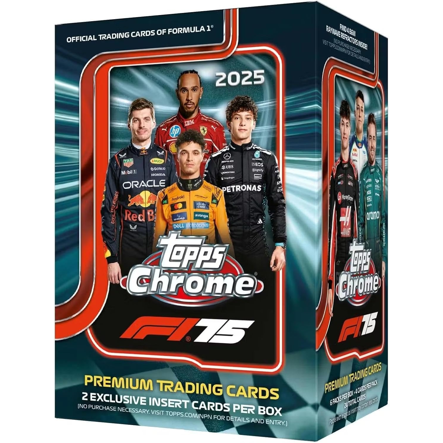 Topps F1카드 크롬포뮬라1 블래스터박스 2025 6팩구성