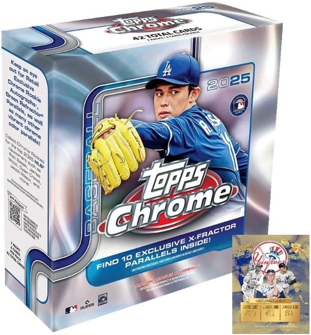 Topps 야구카드 크롬 메가박스 2025 X프랙터10장 42장구성