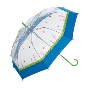 Wpc 예쁜 캐릭터 우산 슈퍼 마리오 브라더스 블루 60cm 원터치 점프