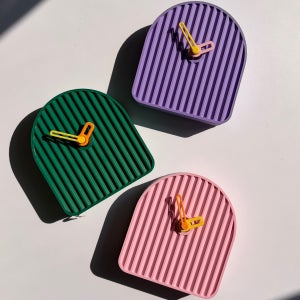 오브어스 플리츠팝 저소음 무소음 탁상시계 인테리어소품 오브제