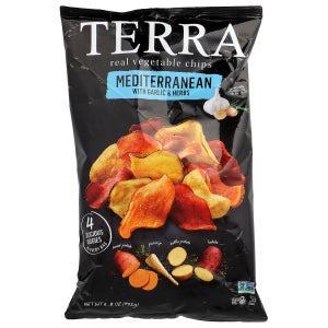 테라, 진짜 베지 칩, 지중해식, 마늘 및 허브 함유, 192g(6.8oz) ERR-12347