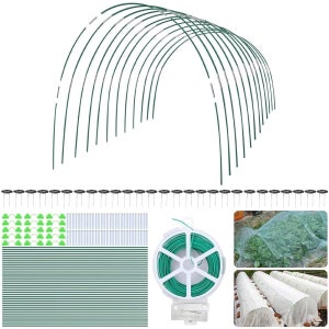 DIY 재배 터널을 위한 161 PCS 온실 후프 7피트 정원 키트 12세트 Gree ouse Hoops