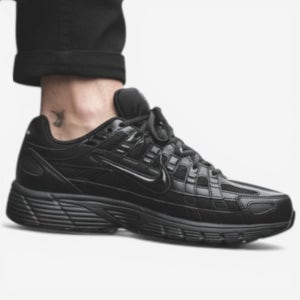 나이키 P6000 메탈릭실버 검정 올 블랙 가죽 운동화 CD6404-002