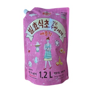 트리오 발효식초 주방세제 리필 1.2L 애플향