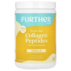 퍼더 푸드, 목초 사육 콜라겐 펩타이드 + 흰목이버섯, 바닐라, 294g(10.37oz) FUF-24966