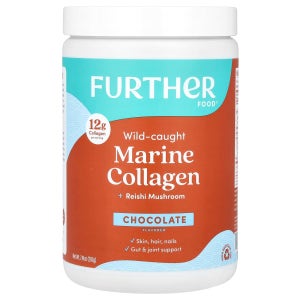 퍼더 푸드, 자연산 해양 콜라겐 + 영지버섯, 초콜릿 맛, 210g(7.41oz) FUF-24970