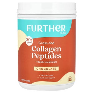 퍼더 푸드, 목초 사육 콜라겐 펩타이드 + 영지버섯, 초콜릿 맛, 690g(24.34oz) FUF-24972