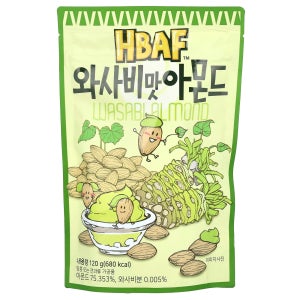 에이치비에이에프, 와사비 아몬드, 120g(4.23oz) HBF-94450