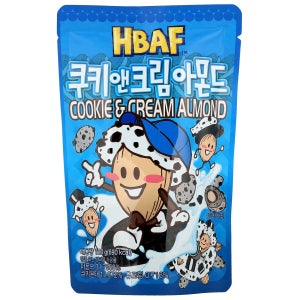 에이치비에이에프, 쿠키 and 크림 아몬드, 120g HBF-94452