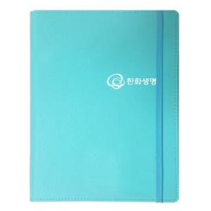 한화생명 보험 증권 파일 바인더 철 - 사랑텐션 하늘 가죽 화일 10p 14p