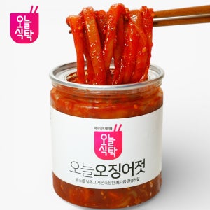 강경 오늘식탁 국내산 저염 오징어젓갈 국산 오징어 2kg, 1개