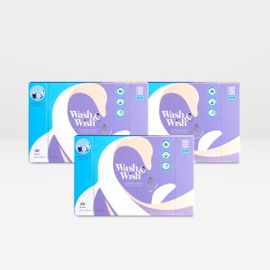 워시앤위시 드라이시트 건조기섬유유연제 건조기시트 딥코튼향 딥콘튼블러썸, 40매, 3개