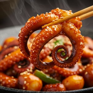 든든 쭈꾸미볶음 밀키트 매콤 캠핑 요리 술안주 보통맛, 500g, 5개