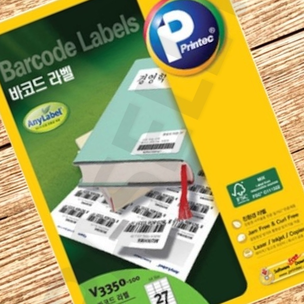 PS 쉽게붙이는바코드 중고거래라벨 반품불가 27칸 100매 62.7x30.1mm 권 1개입