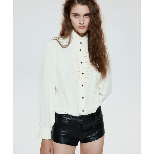 UNTAGE 빅토리안 러플 플래킷 블라우스[Lemon(WOMAN)]_UTS-FS06 414552