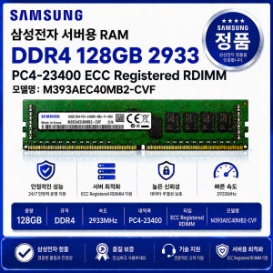서버용 RAM DDR4 128GB 2933 PC4 23400 ECC REG M393AEC40MB2 CVF