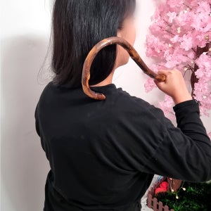 갈고리 안마기 마사지 스틱 지압봉 어깨 승모근 오십견 등 나무 혈점 경락 괄사 근막 이완