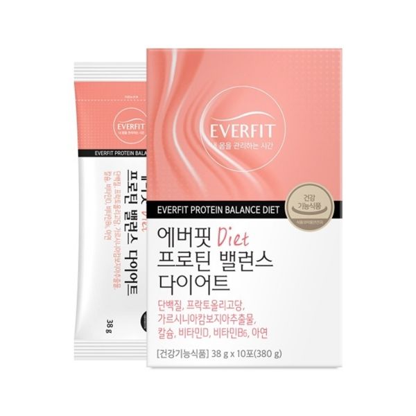 <b>내츄럴플러스</b> 에버핏 <b>프로틴</b> 밸런스 다이어트 38g x 10포