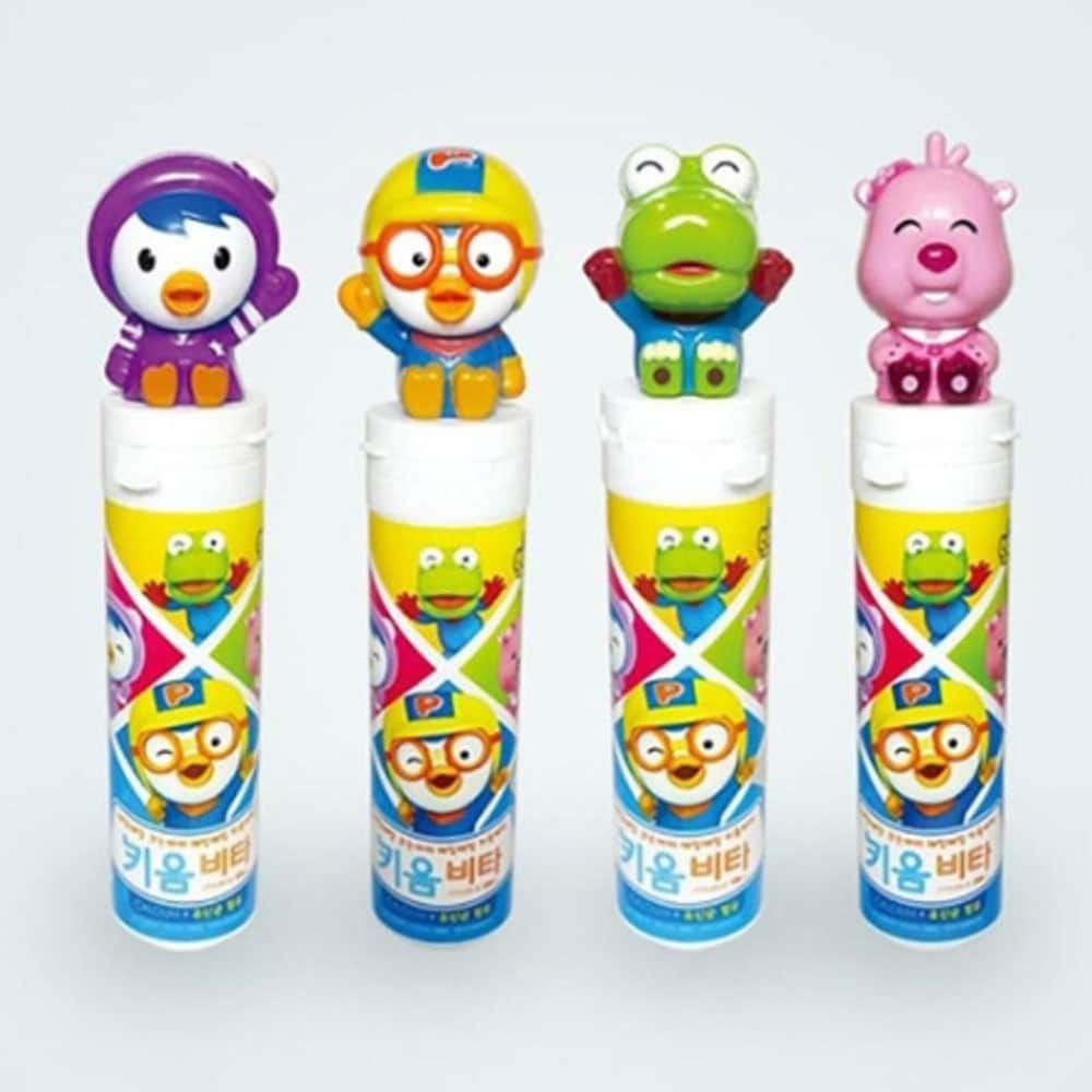 뽀로로 키움비타 <b>비타민</b>C 15정 4종 캐릭터 랜덤