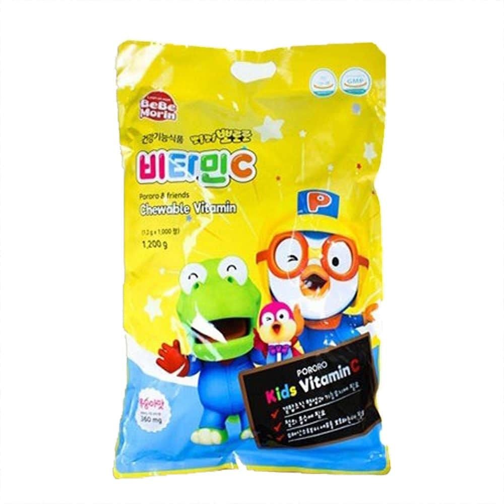 뽀롱뽀롱 뽀로로 <b>비타민</b>C 1000정 복숭아맛