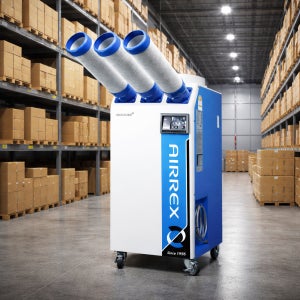 에어렉스 산업용 이동식 에어컨 실외기 없는 냉방기 코끼리 공장 창고 3구 HSC-3270N