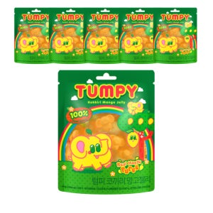 텀피 TUMPY 코끼리 망고젤리 80g, 6개
