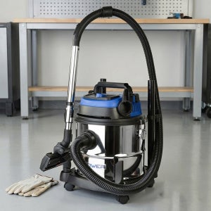 이엑스파워 EVC-20 스텐 건습식 산업용 진공 청소기 20L 업소용 식당 공장