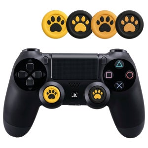 소니 플레이스테이션 PS4 듀얼쇼크 호환 프리미엄 텍스처 고양이 발바닥 실리콘 스틱 캡 4P SET