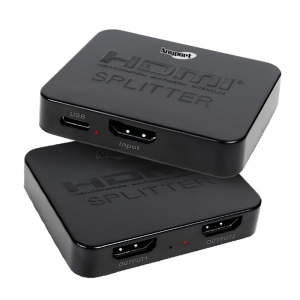 듀얼모니터 1:2 분배기 TV 컴퓨터 HDMI 분배기 영상 공유기 C타입전원 2포트 4K