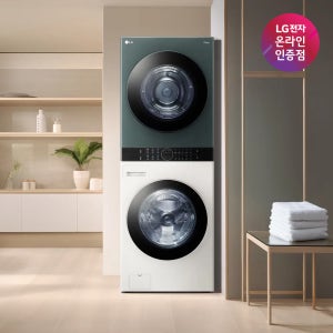 LG 오브제컬렉션 워시타워 W2420EGZR 세탁기 건조기 일체형 베이지그린 1등급