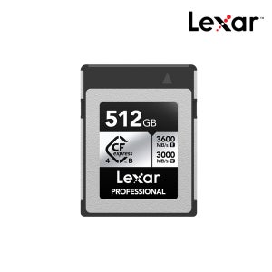 렉사 CFexpress Type B 4.0 실버 512GB 8K RAW 시네마 메모리 카드