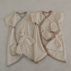 여름 신생아 배냇슈트 나시 배냇가운 베넷수트 아기 임신선물 여름 피카부 출산 세트