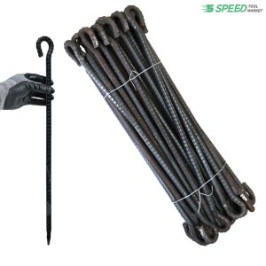 국산 고리 쇠말뚝 50cm 13mm 40개 단조팩 철근 말뚝 텐트팩 주차장 라인 화단 경계